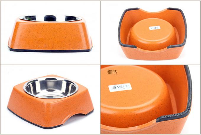 Goede kwaliteit bamboe en roestvrij staal Pure natuurlijke pet&cat&dog voedingsbak 4