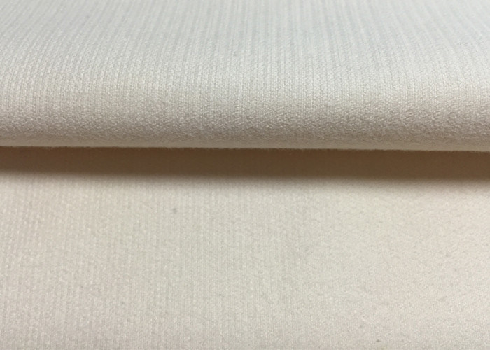 Witte / beige comfortabele stretch corduroy stof High End kledingstof
