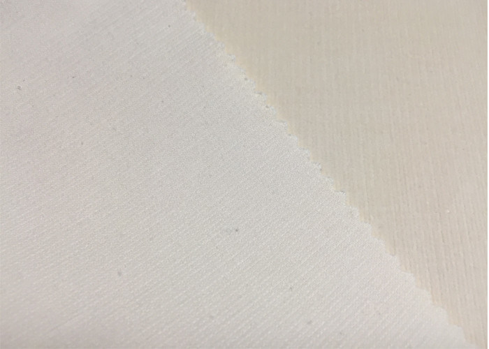 Witte / beige comfortabele stretch corduroy stof High End kledingstof