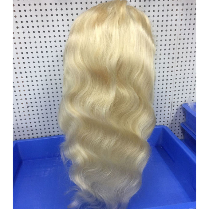 Natural Hairline Full Lace Mensenhaar Peruken Met Bangs / Wet En golvende haarverlengingen abc