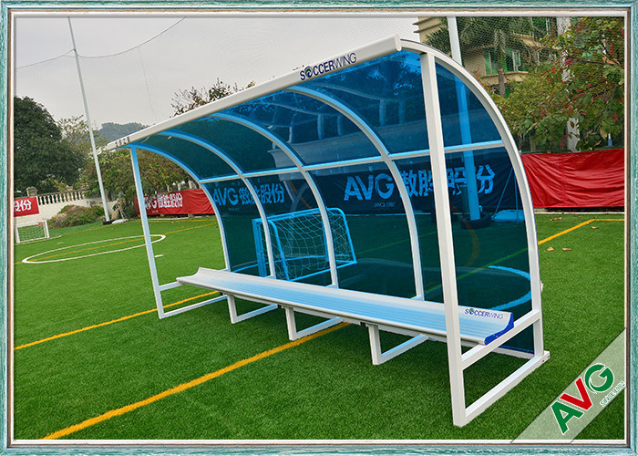 Voetbalsubs Bank Voetbalveldapparatuur voor buiten 8 zitplaatsen Team Shelter