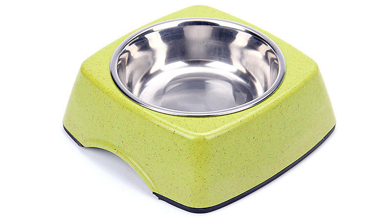 Goede kwaliteit bamboe en roestvrij staal Pure natuurlijke pet&cat&dog voedingsbak