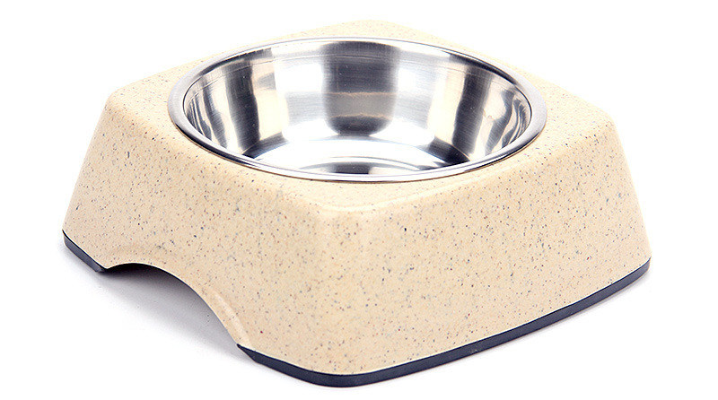 Goede kwaliteit bamboe en roestvrij staal Pure natuurlijke pet&cat&dog voedingsbak