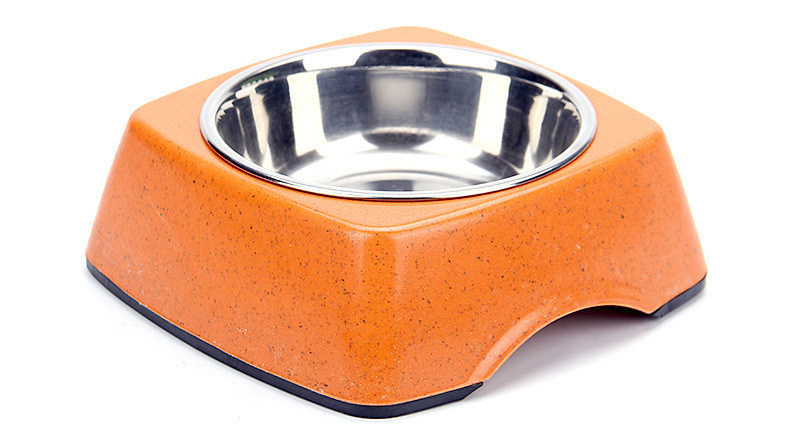 Goede kwaliteit bamboe en roestvrij staal Pure natuurlijke pet&cat&dog voedingsbak