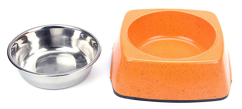 Goede kwaliteit bamboe en roestvrij staal Pure natuurlijke pet&cat&dog voedingsbak