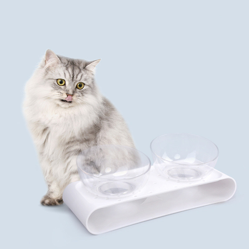Kattenvoedselschaal voor de verlichting van snorvermoeidheid