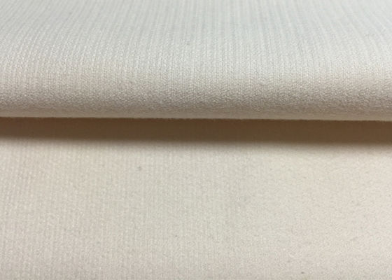 Witte / beige comfortabele stretch corduroy stof High End kledingstof