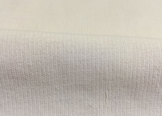 Witte / beige comfortabele stretch corduroy stof High End kledingstof