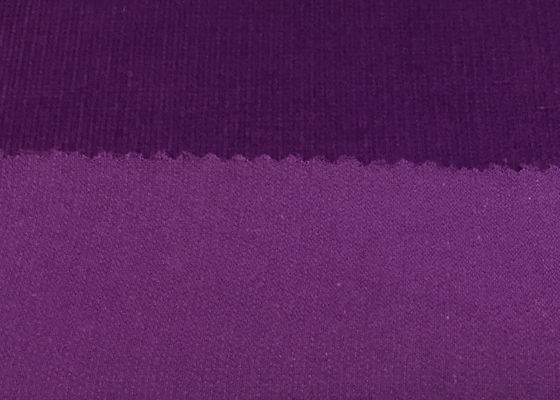 Purper Stretch Corduroy Stof Ademhalend Stof / Kleding Stof