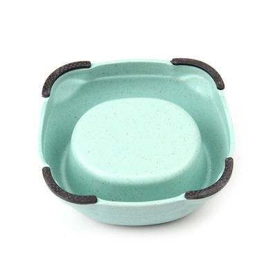 Duurzame dubbel bamboe draagbare hond en kat voedsel kom met de beste prijs