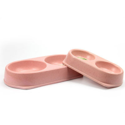 Professionele gemaakte kleurrijke aantrekkelijke bamboe huisdiervoeder kom