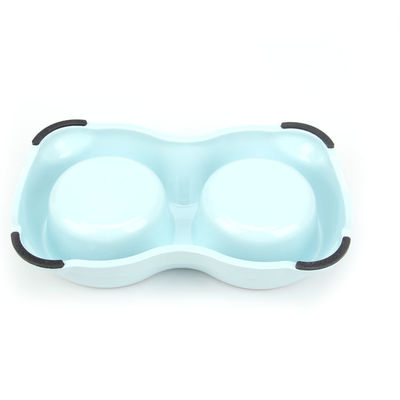 Anti-Skip Silicone Pet Bowl met dubbele roestvrijstalen Bowl