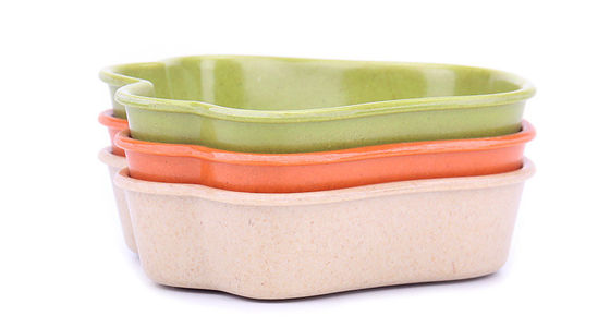 Een redelijke prijs bamboe puppy pet food bowl met het nieuwste ontwerp