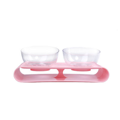 Nieuwe stijl 2-Bowls ABS Eco-vriendelijke diner set voor huisdier voeding Food Bowl