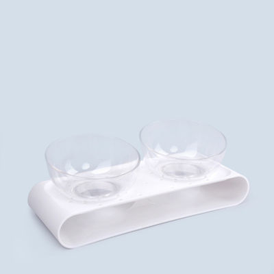 Nieuwe stijl 2-Bowls ABS Eco-vriendelijke diner set voor huisdier voeding Food Bowl